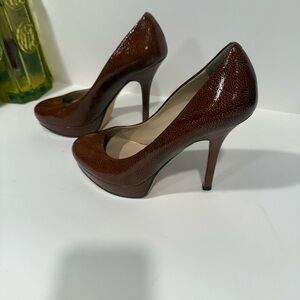 Joan & David Rich Brown Heels